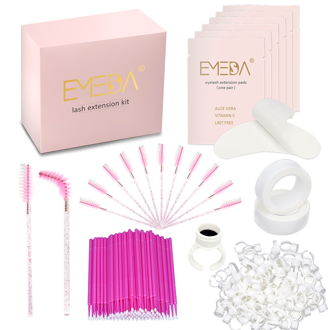 Lash extension academy lash tools lash training kit include lash supplies with private label XJ76